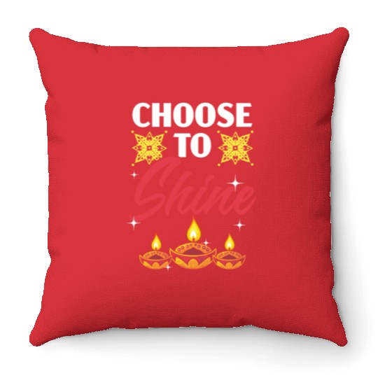Happy Diwali Diwali Festival Indian Hindu Hinduism Throw Pillows