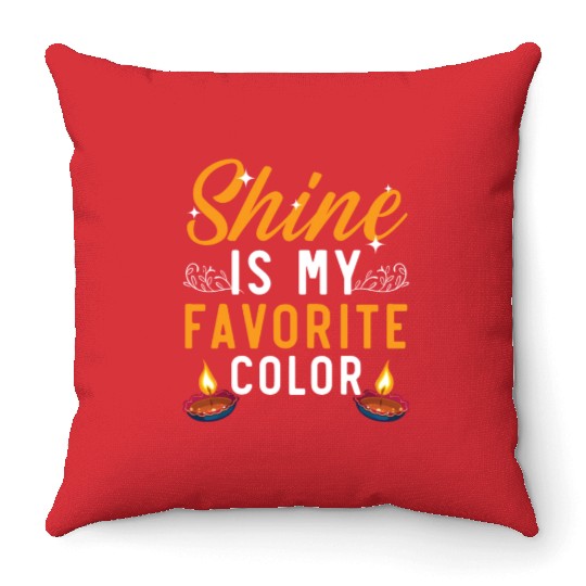 Happy Diwali Diwali Festival Indian Hindu Hinduism Throw Pillows