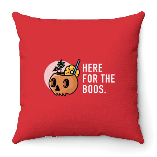 halloween 2 white Throw Pillows