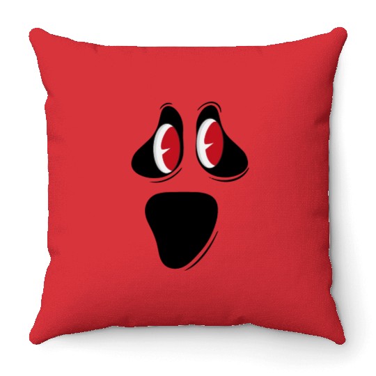 Cute Inlove Ghost Face Throw Pillows