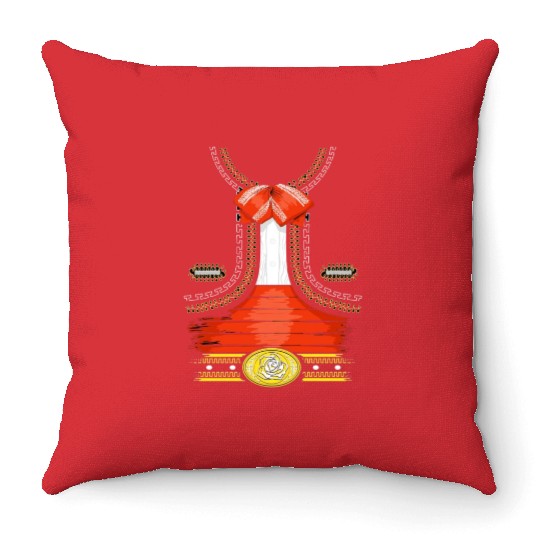 Mariachi Charro Mexican Costume For Cinco De Mayo Throw Pillows