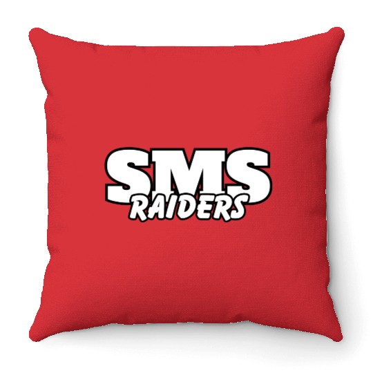 SMS Raider spirit wear and game day wear Throw Pillows
