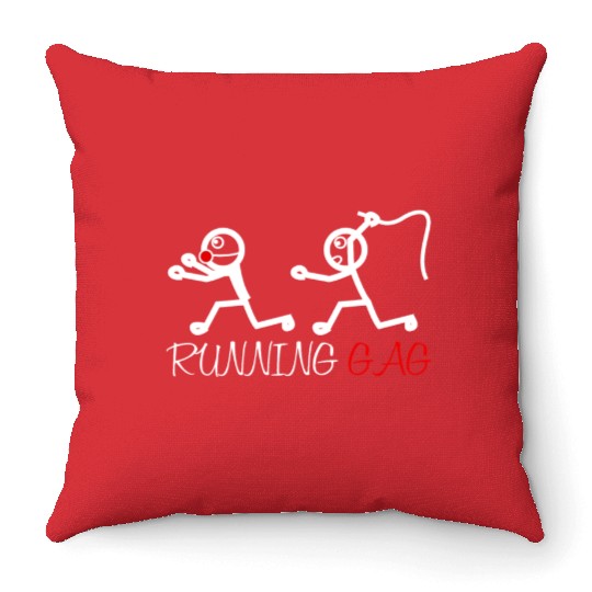 BDSM Running GAG Throw Pillows