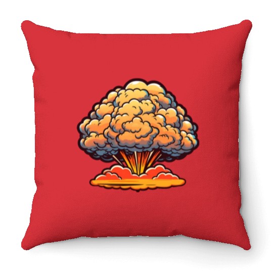 Explosion Fireworks Pyrotechnics Throw Pillows
