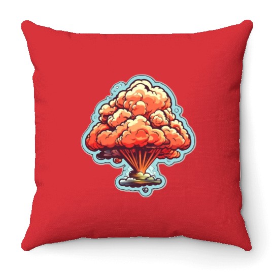 Explosion Fireworks Pyrotechnics Throw Pillows