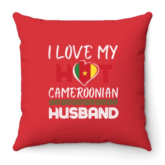 Funny Cameroonian Husband Throw Pillows