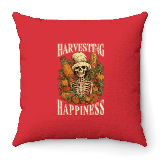 Gardening Gardener Vintage Vegetable-Garden Farmer Throw Pillows