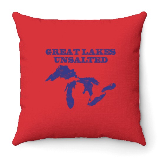 Great Lakes Unsalted Throw Pillows