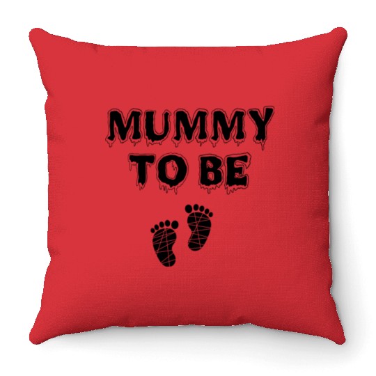 mummy to be Throw Pillows