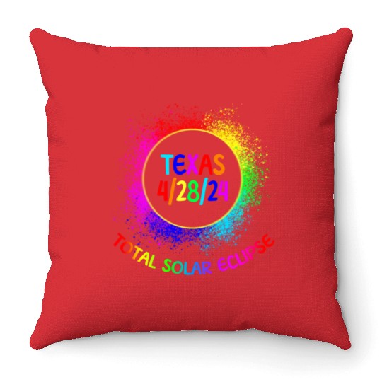 Total Solar Eclipse Texas 4/28/24 Kids Eclipse Throw Pillows