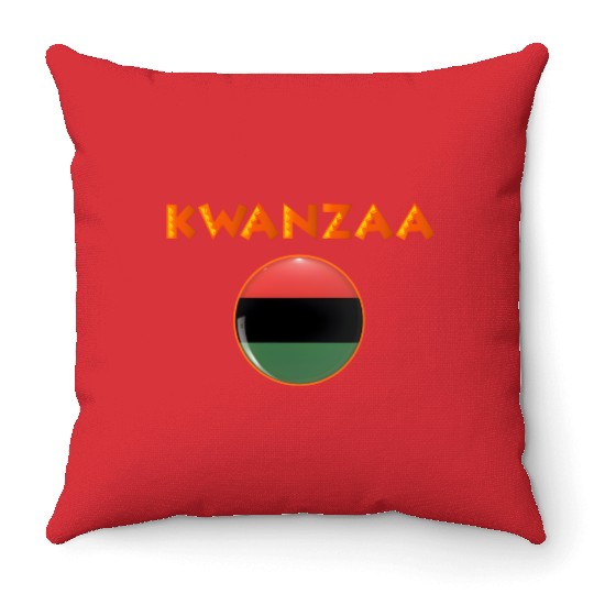Kwanzaa's Cultural Tapestry, Songs, Dances, Drums. Throw Pillows