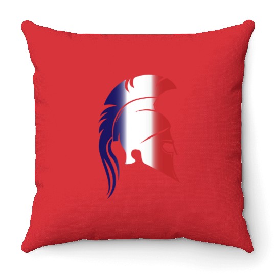 Sparta France Throw Pillows