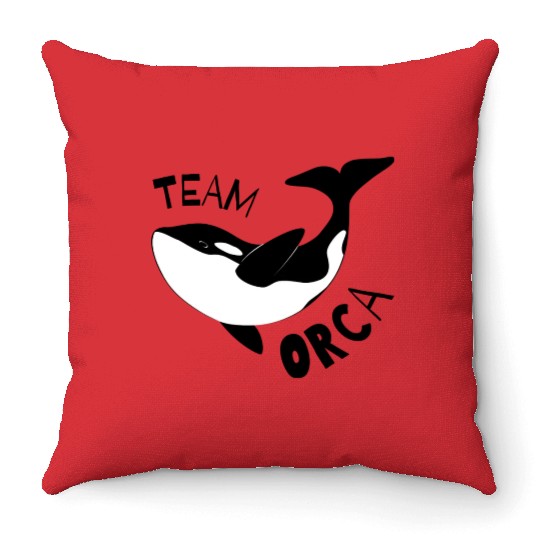 Team Orca Funny Leftist Sink The Rich Save The Throw Pillows