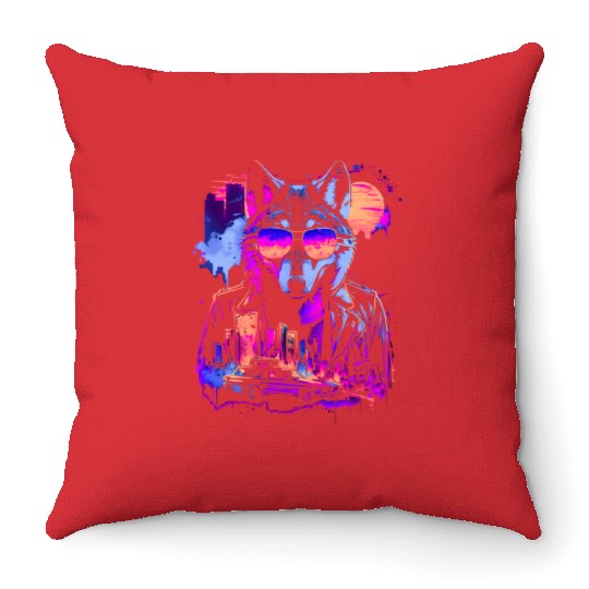 Synthwave Pack Alpha Throw Pillows
