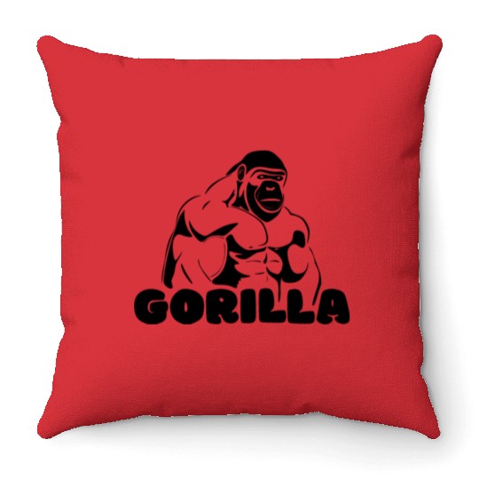 Gorilla Throw Pillows