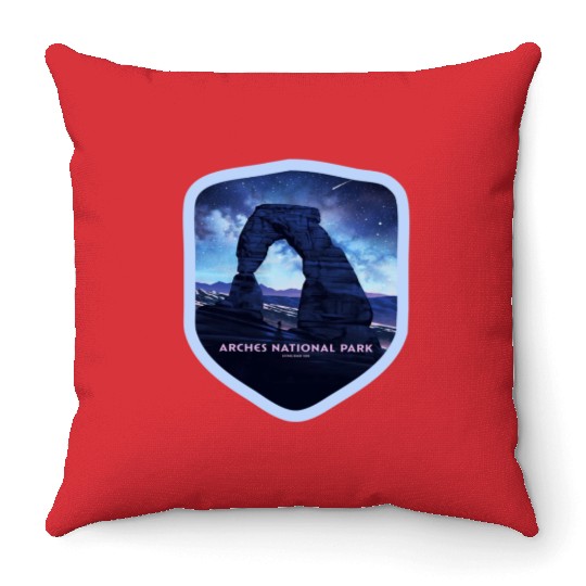 Arches National Park Stickers Throw Pillows