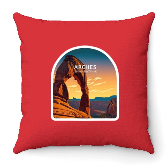 Arches National Park Throw Pillows