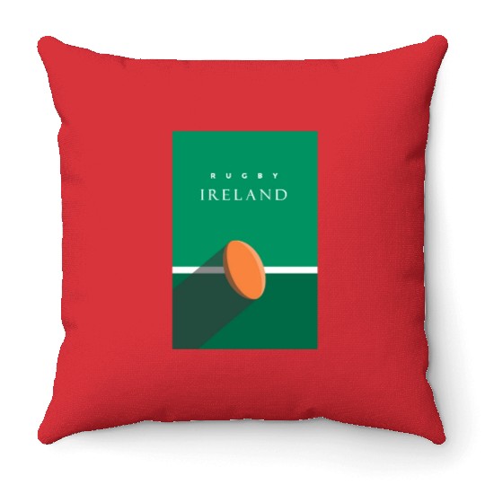 RUGBY IRELAND Throw Pillows
