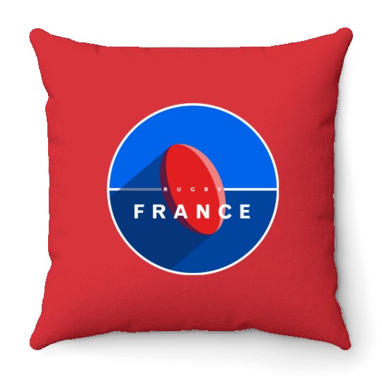 RUGBY FRANCE Throw Pillows