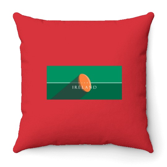 RUGBY IRELAND Throw Pillows