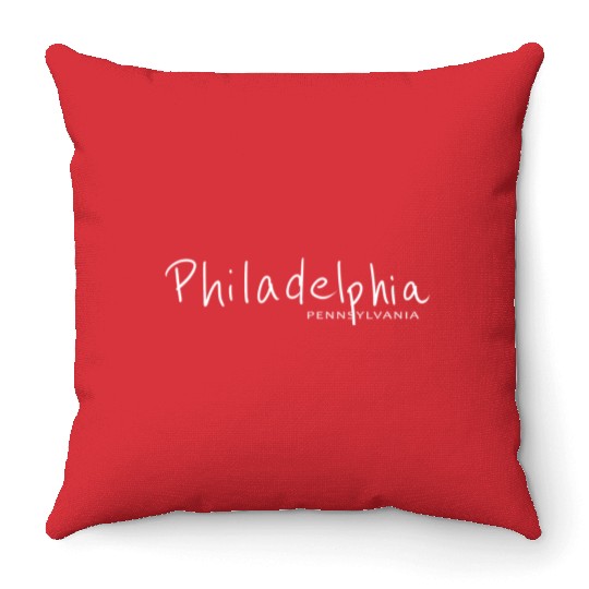 Philadelphia Pennsylvania USA Throw Pillows