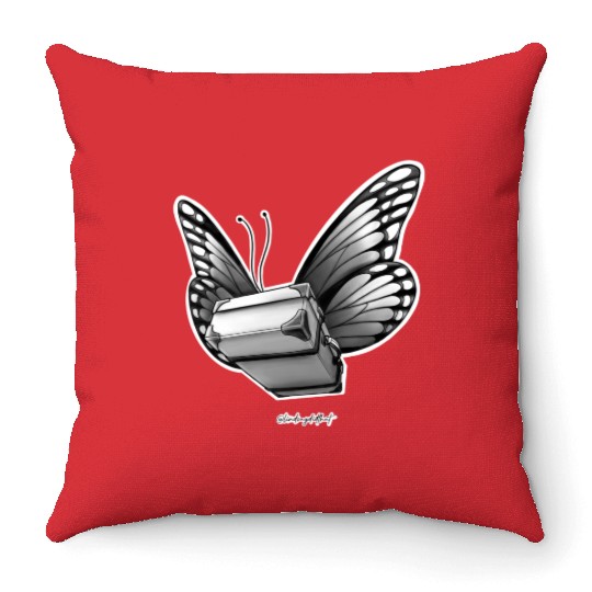 Monarch Travel Bug - Travel Bug Series Throw Pillows