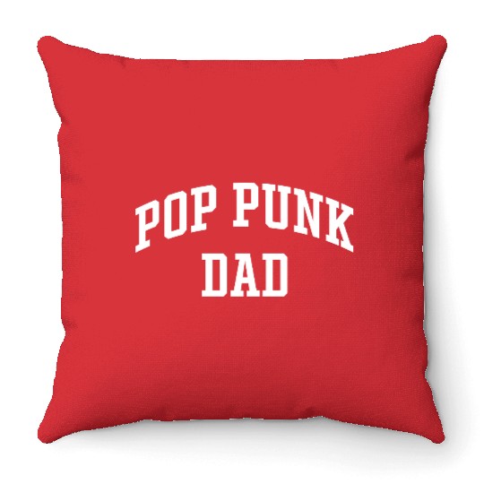 Pop Punk Dad Throw Pillows