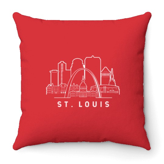St. Louis Missouri Throw Pillows