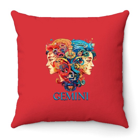 Embrace Your Gemini Identity: Gemini Pride Throw Pillows