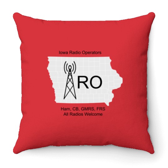 IRO Logo Grayscale Throw Pillows