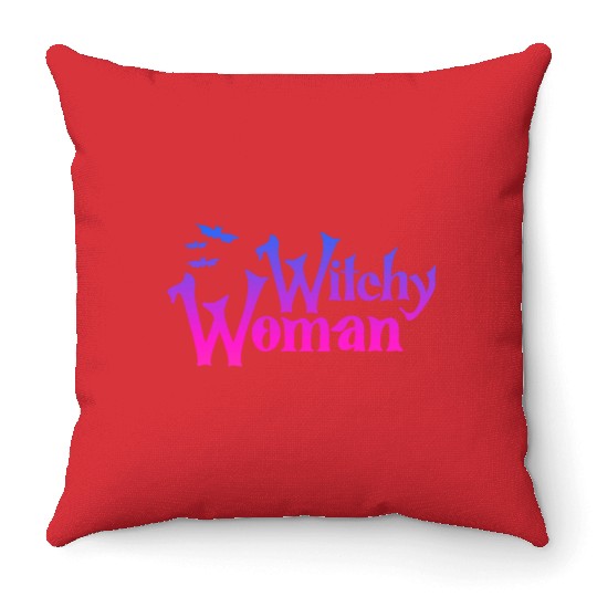 Witchy Woman Throw Pillows