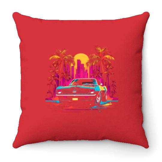 Camaro Z28 Throw Pillows