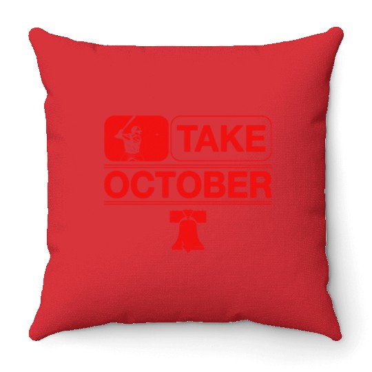 Philadelphia Take October Philly Vintage Throw Pillows