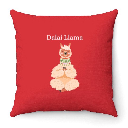 Dalai Llama Throw Pillows