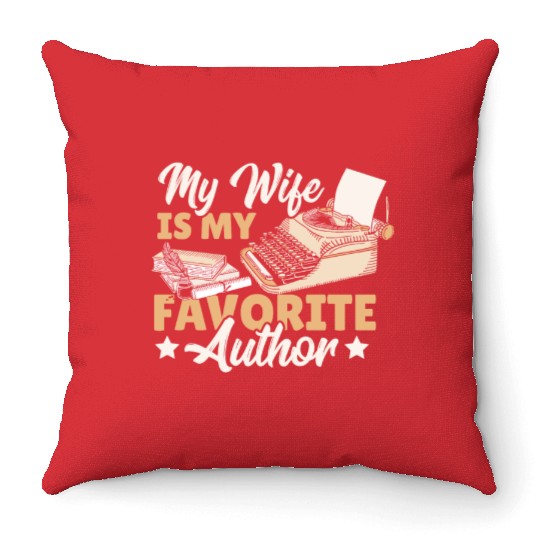 Journalist Writing Bookworm Novelist Gifts Throw Pillows
