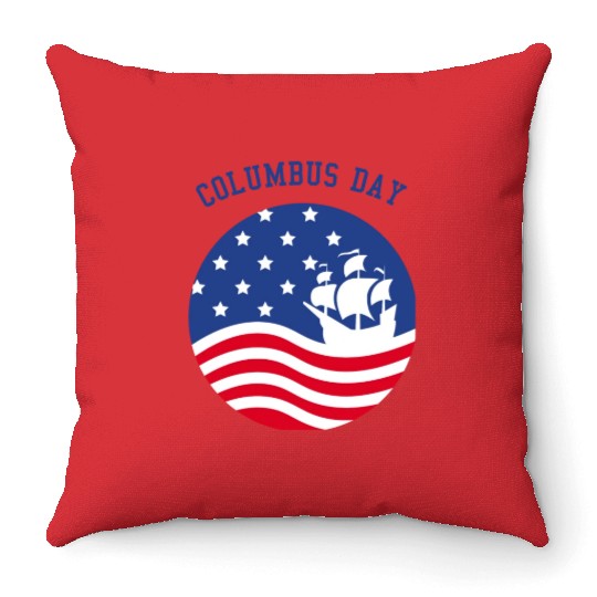 COLUMBUS DAY Throw Pillows