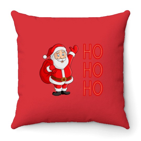 Ho Ho Ho Throw Pillows