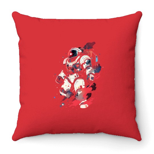 Astro Robo Throw Pillows