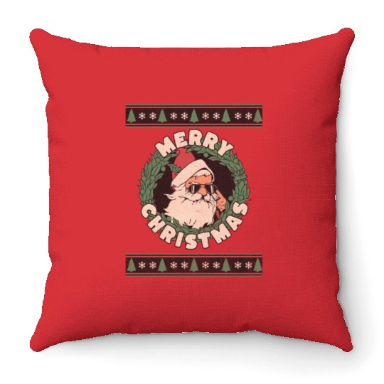 Christmas Cheer: Have a Holly Jolly Christmas! Throw Pillows