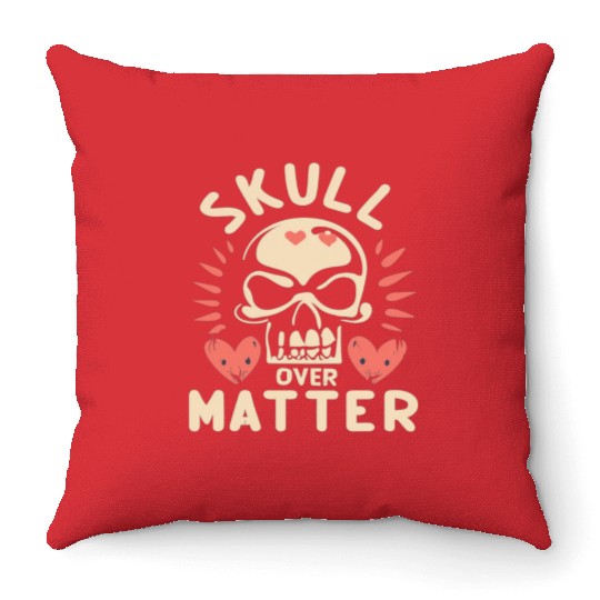 Totenkopf Skull Skulls Totenschädel Spruch Throw Pillows