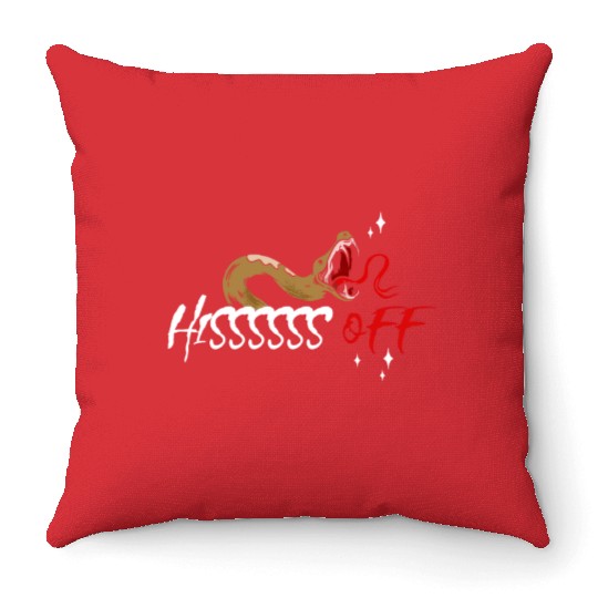 Reptile Collector Boa Serpent Venomous Snake Lover Throw Pillows