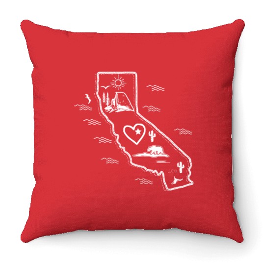 Yosemite National Park Throw Pillows
