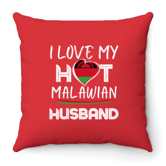 Funny Malawian Husband Proud Wife Throw Pillows