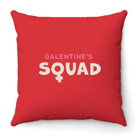 Be My Galentine. Galentine's Day Throw Pillows