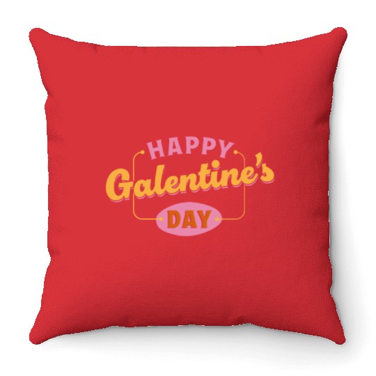 Be My Galentine. Galentine's Day Throw Pillows