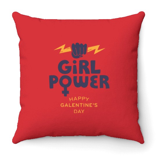 Be My Galentine. Galentine's Day Throw Pillows
