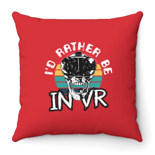I'd Rather Be in Paradise Throw Pillows