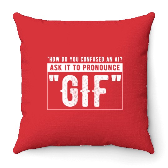 How do you confuse an AI Throw Pillows
