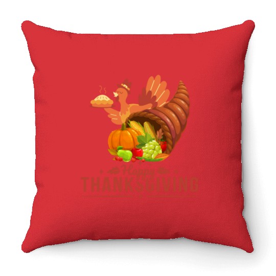 Happy Thanksgiving Throw Pillows