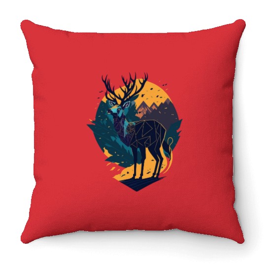 Deer Adventures Throw Pillows